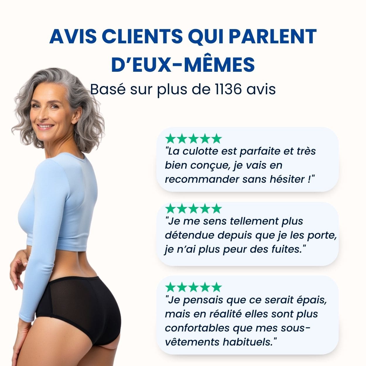 Culottes d’incontinence (Lot de 3)