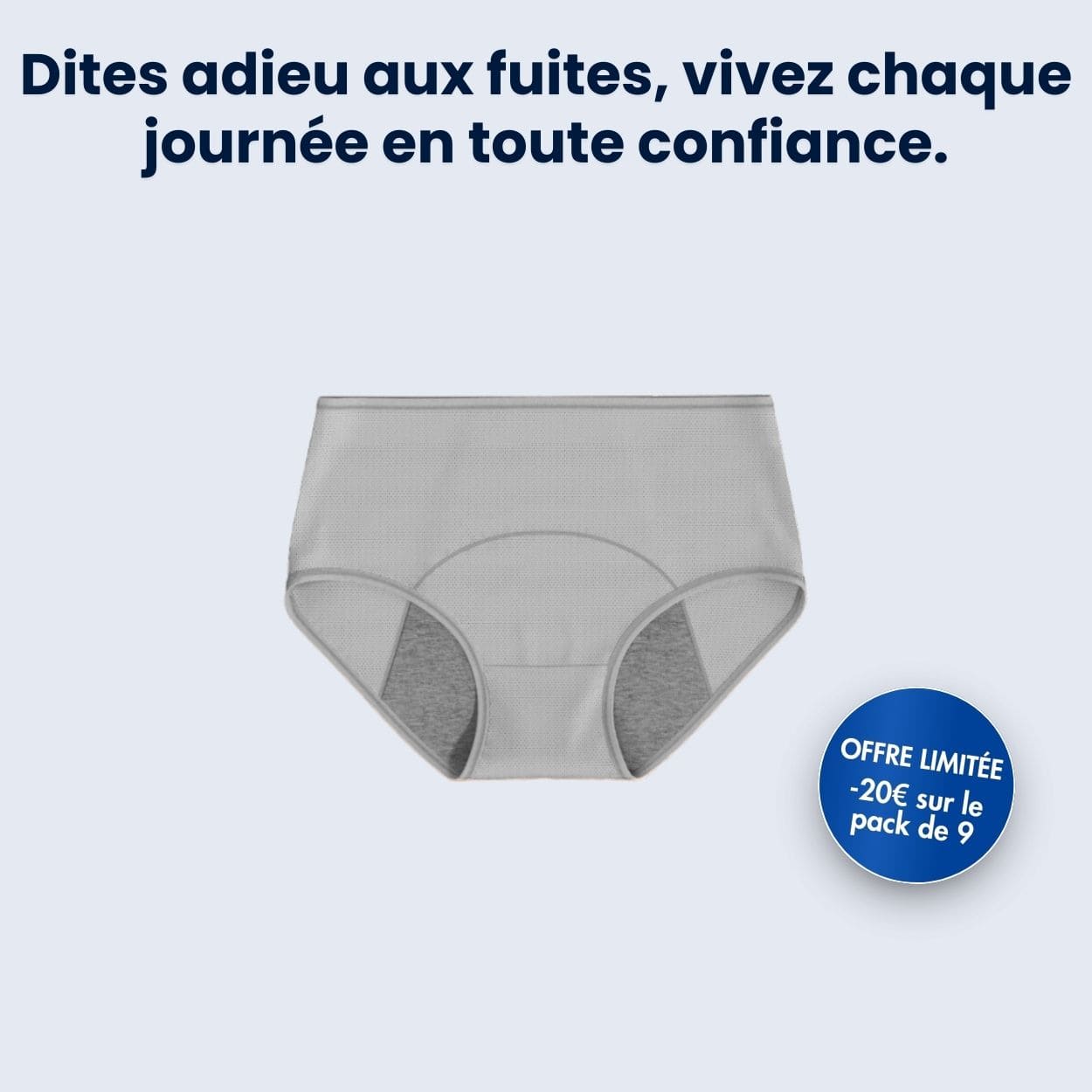 Culottes d’incontinence (Lot de 3)