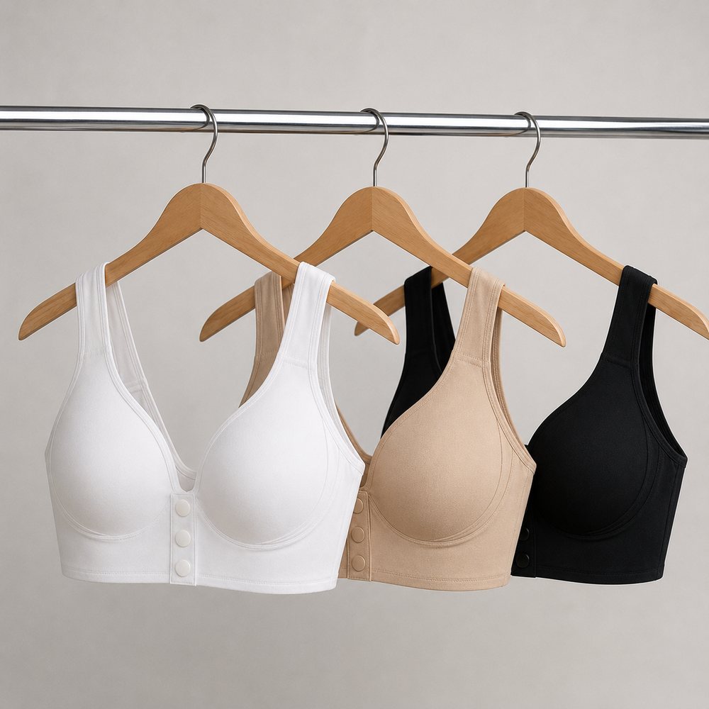 Soutien-gorge ouverture devant Octipa en trois coloris sur cintres