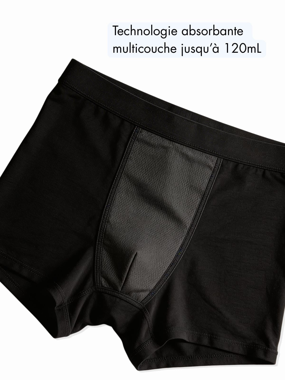 Bóxer de incontinencia ultraabsorbente para hombre 