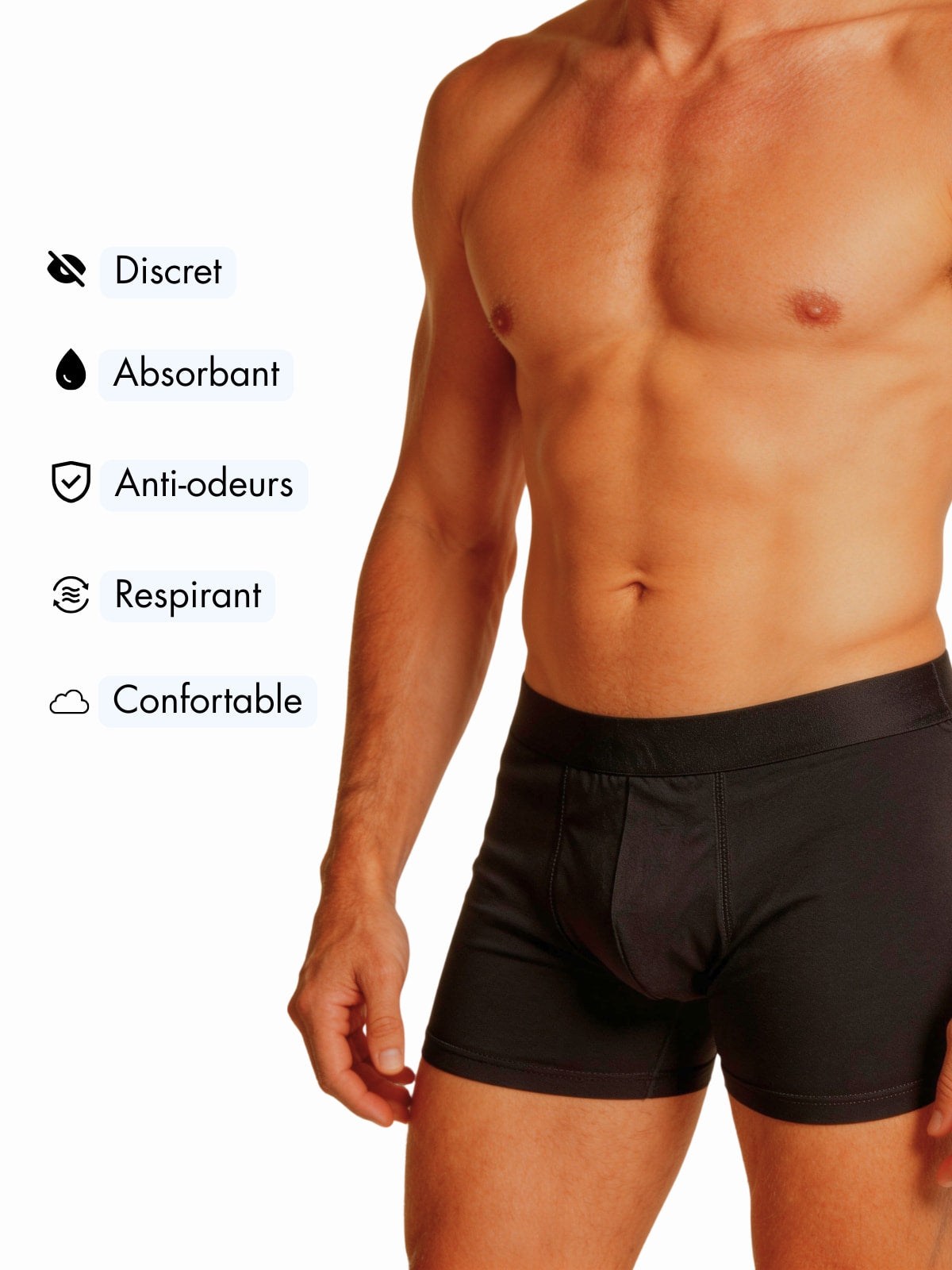 Bóxer de incontinencia ultraabsorbente para hombre 