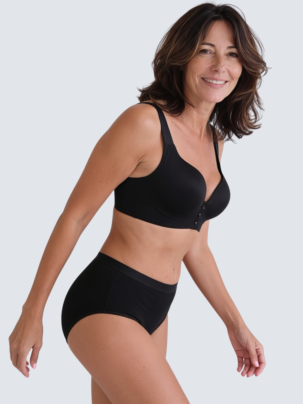 Culotte coton confort taille haute
