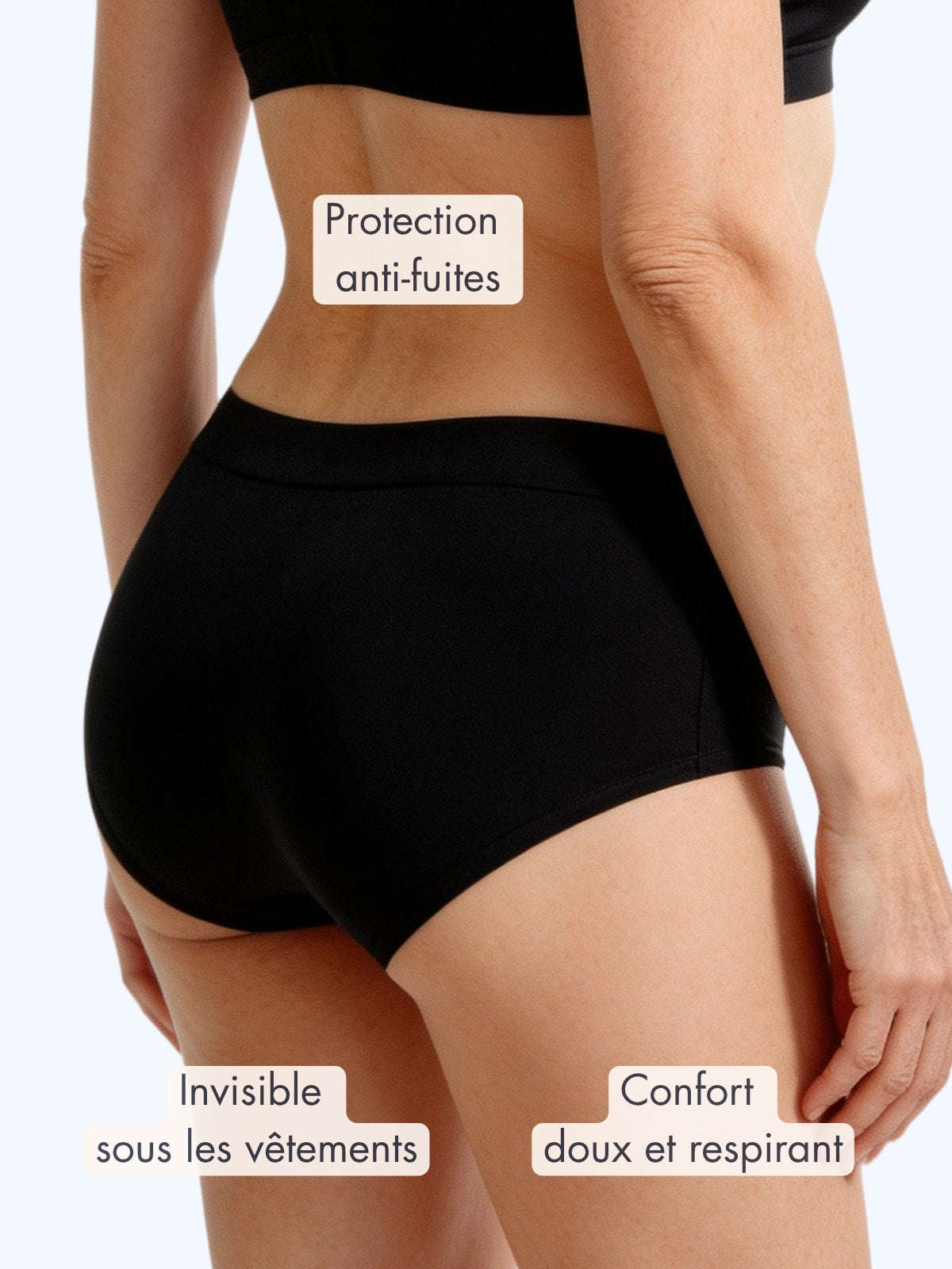 Culotte Emma sans couture d’incontinence