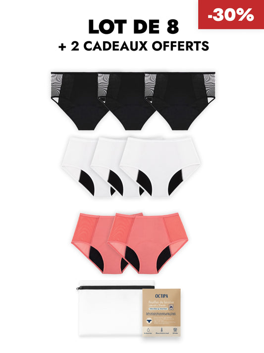 Braguitas Incontinencia Talle Alto (Pack de 3)