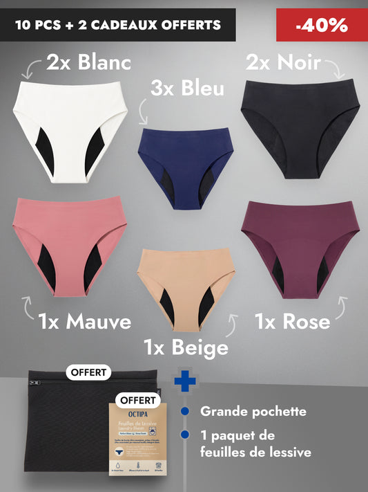 Pack Black Friday - Culottes d’incontinence taille haute ultra-absorbantes