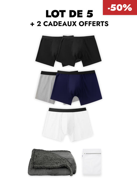 Pack Soldes d'Hiver - Boxer d’incontinence ultra-absorbant Homme