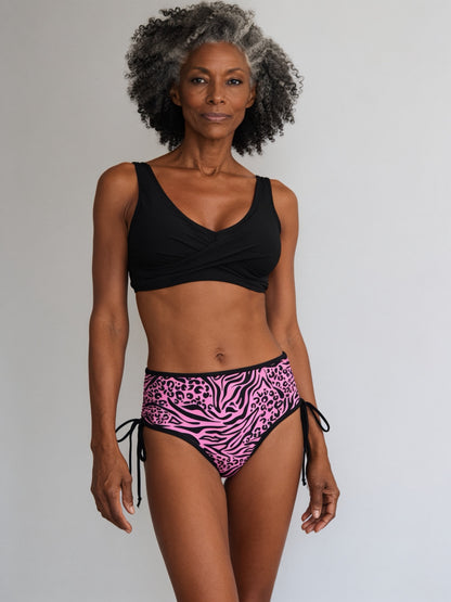 Bas de maillot de bain d'incontinence taille haute à lacets OCTIPA