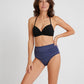 Bas de maillot de bain d'incontinence taille haute drapé OCTIPA