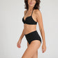 Bas de maillot de bain d'incontinence taille haute drapé OCTIPA